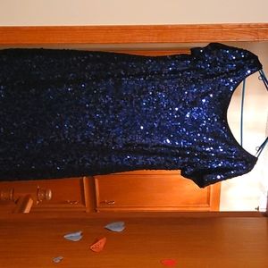 Navy sequins dress